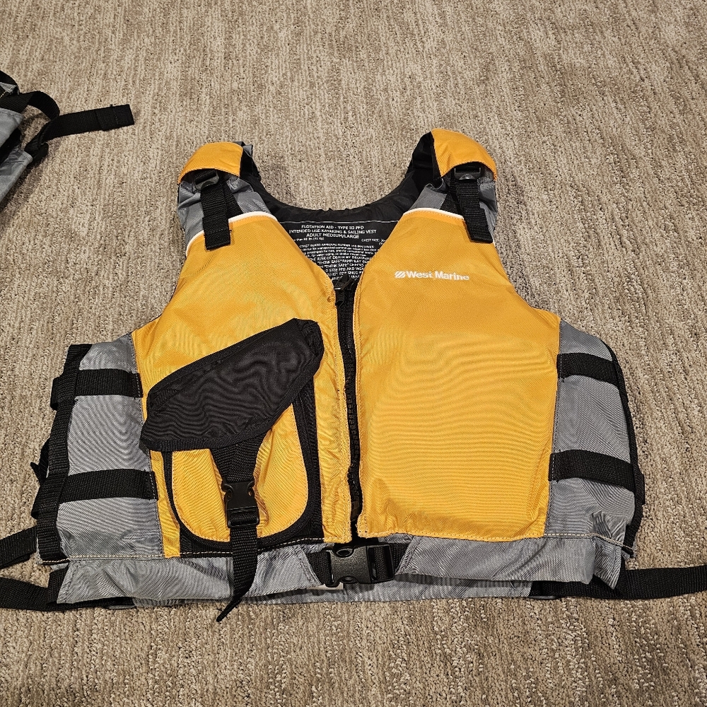 Yellow and Gray Life Vest (2 Available)